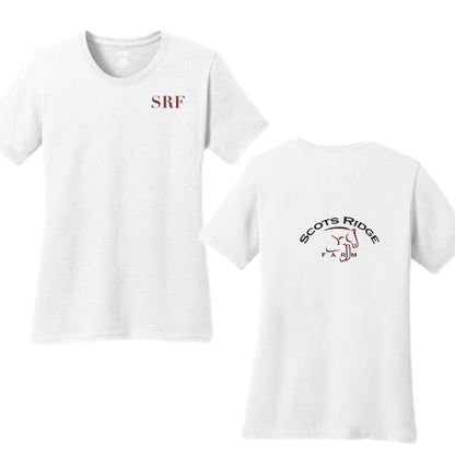 Equestrian Team Apparel White / XS / Ladies Scots Ridge - Tee Shirt equestrian team apparel online tack store mobile tack store custom farm apparel custom show stable clothing equestrian lifestyle horse show clothing riding clothes horses equestrian tack store