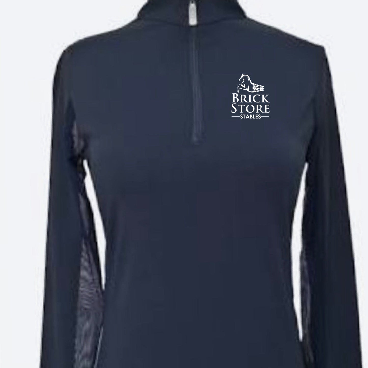 Equestrian Team Apparel Youth S / Navy Brick Store Stables Sun Shirt equestrian team apparel online tack store mobile tack store custom farm apparel custom show stable clothing equestrian lifestyle horse show clothing riding clothes horses equestrian tack store
