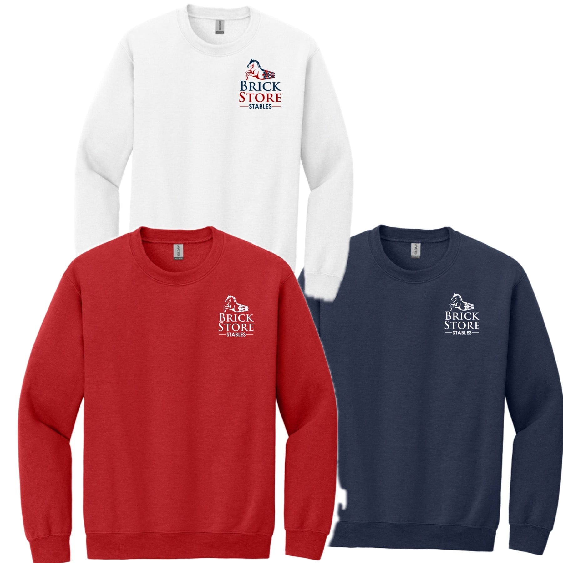 Equestrian Team Apparel Brick Store Stables Sweatshirt equestrian team apparel online tack store mobile tack store custom farm apparel custom show stable clothing equestrian lifestyle horse show clothing riding clothes horses equestrian tack store
