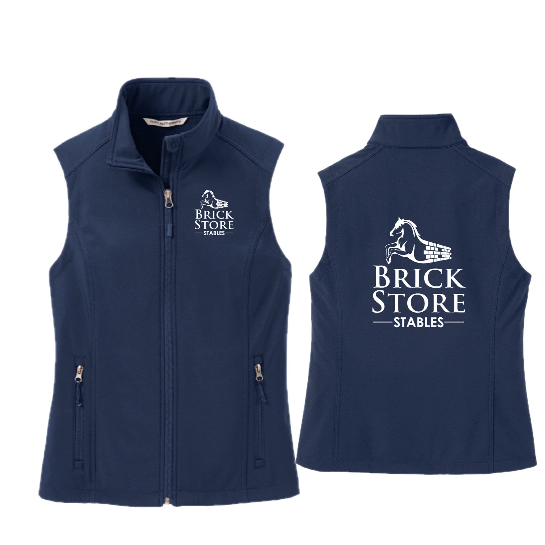 Equestrian Team Apparel Brick Store Stables Adult Shell Vest equestrian team apparel online tack store mobile tack store custom farm apparel custom show stable clothing equestrian lifestyle horse show clothing riding clothes horses equestrian tack store