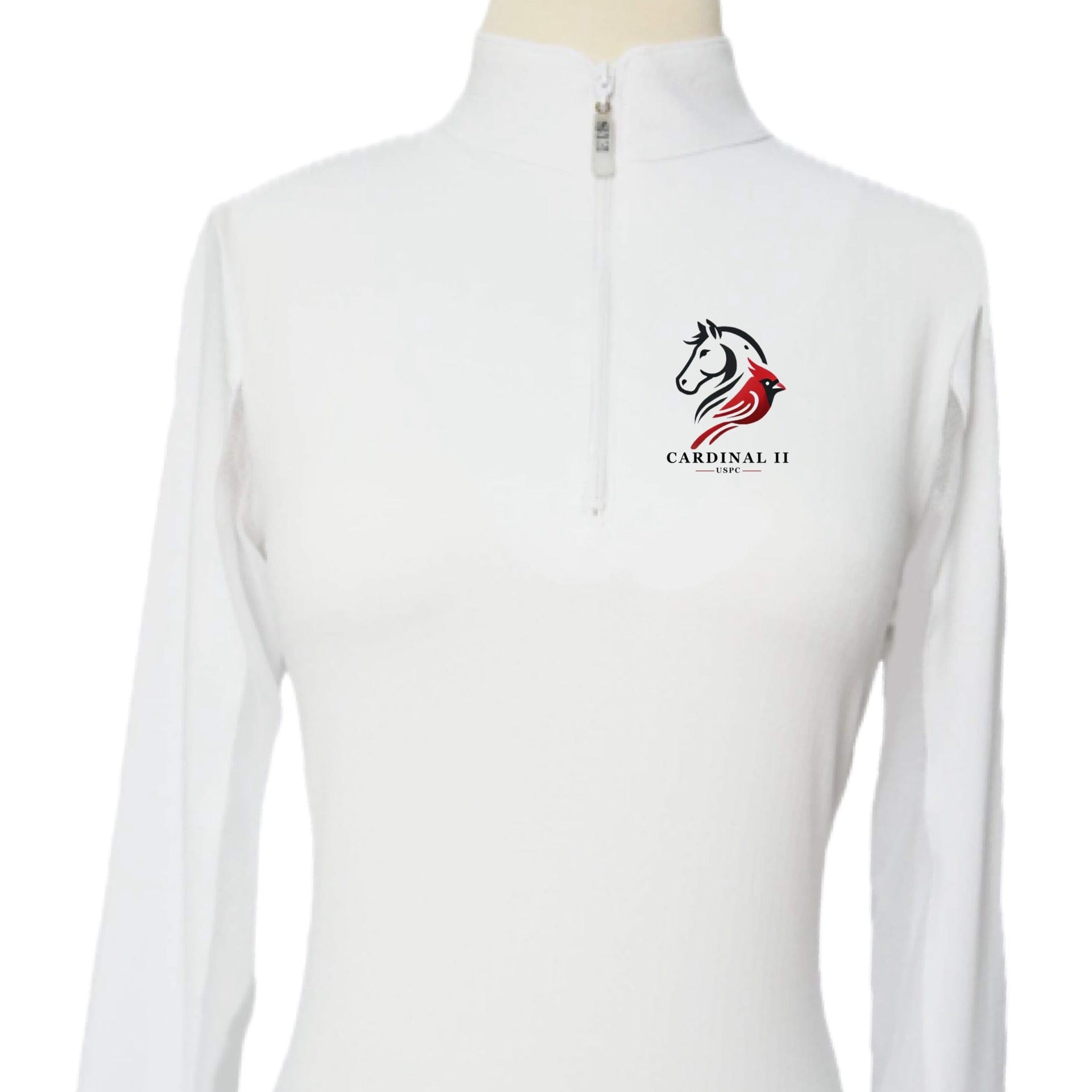 Equestrian Team Apparel Custom Shirts YS / White Cardinal II Pony Club- Sun Shirt Ladies and Youth equestrian team apparel online tack store mobile tack store custom farm apparel custom show stable clothing equestrian lifestyle horse show clothing riding clothes Cardinal II Pony Club- Sun Shirt Ladies and Youth horses equestrian tack store