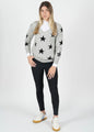 EquestrianClub sweater XS EquestrianClub- Star V Neck Sweater equestrian team apparel online tack store mobile tack store custom farm apparel custom show stable clothing equestrian lifestyle horse show clothing riding clothes EquestrianClub- Star V Neck Sweater horses equestrian tack store