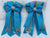 PonyTail Bows 3" Tails PonyTail Bows- Fountain Blue Grey Bits equestrian team apparel online tack store mobile tack store custom farm apparel custom show stable clothing equestrian lifestyle horse show clothing riding clothes PonyTail Bows | Equestrian Hair Accessories horses equestrian tack store