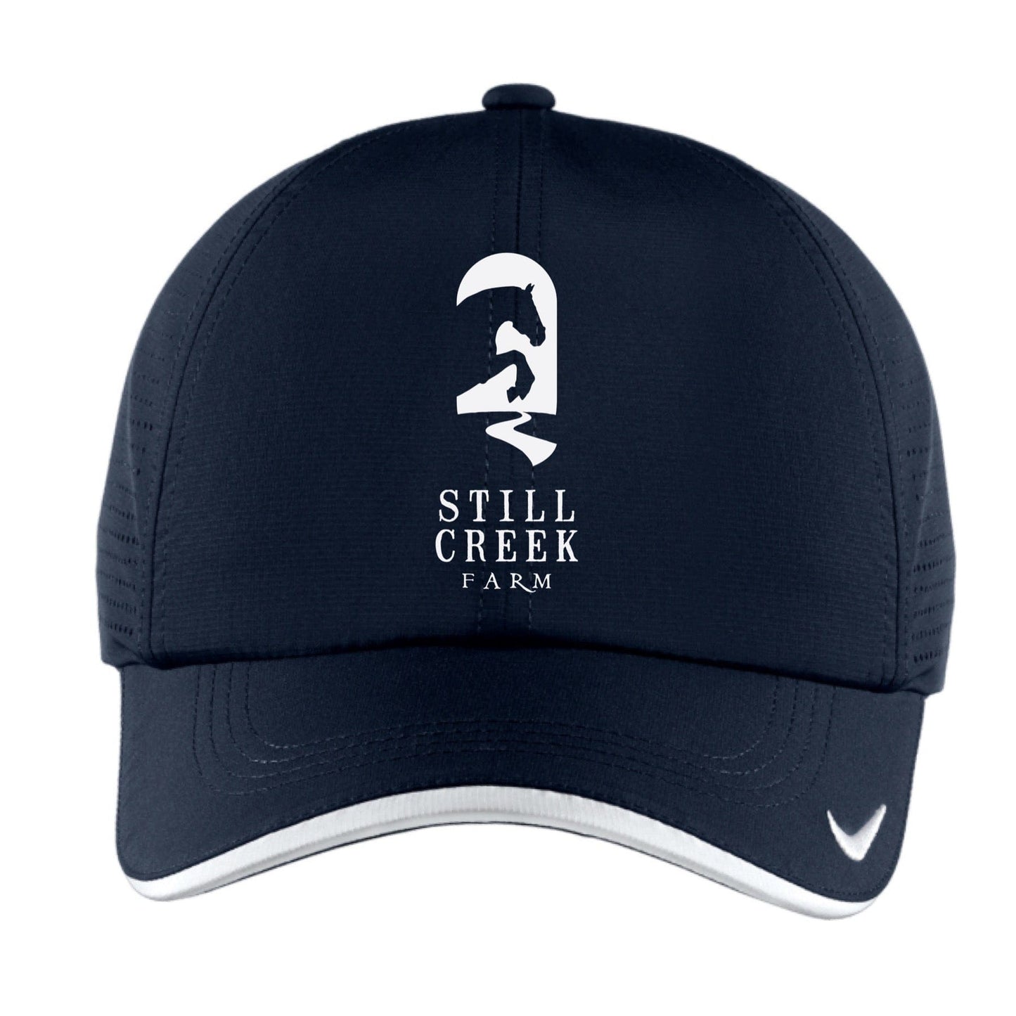 Equestrian Team Apparel Navy Still Creek Farm Baseball Cap equestrian team apparel online tack store mobile tack store custom farm apparel custom show stable clothing equestrian lifestyle horse show clothing riding clothes horses equestrian tack store