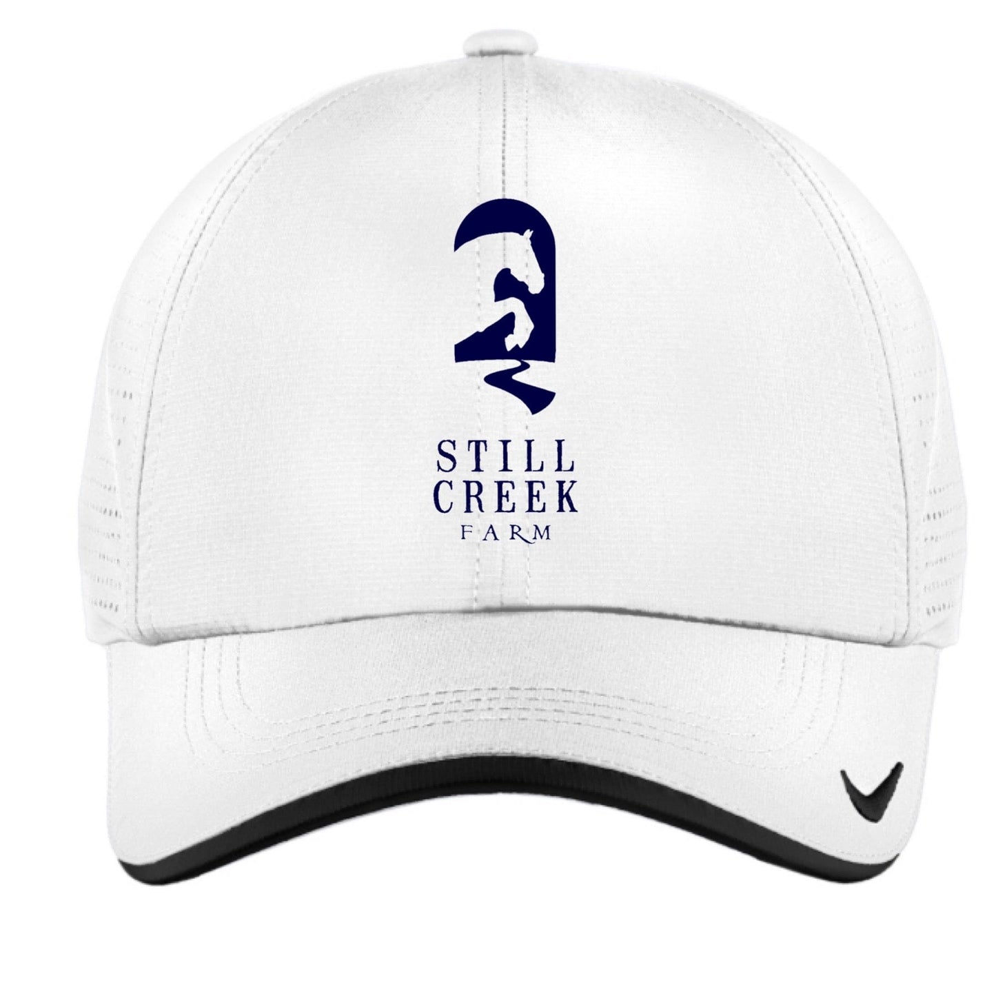 Equestrian Team Apparel White Still Creek Farm Baseball Cap equestrian team apparel online tack store mobile tack store custom farm apparel custom show stable clothing equestrian lifestyle horse show clothing riding clothes horses equestrian tack store