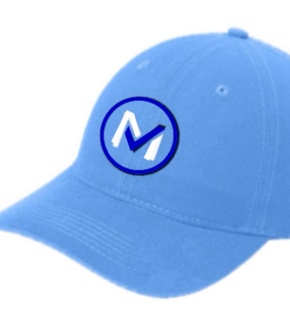 Equestrian Team Apparel Powder blue cap with white/royal M logo Mosaic Venture Baseball Cap equestrian team apparel online tack store mobile tack store custom farm apparel custom show stable clothing equestrian lifestyle horse show clothing riding clothes horses equestrian tack store