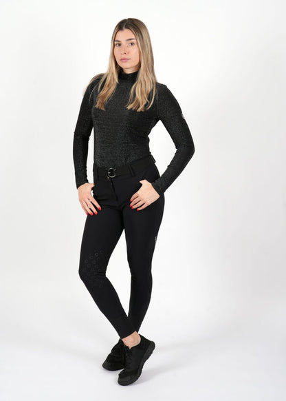 EquestrianClub Training Shirt EquestrianClub- Sienna Sparkle Turtleneck equestrian team apparel online tack store mobile tack store custom farm apparel custom show stable clothing equestrian lifestyle horse show clothing riding clothes EquestrianClub- Sienna Sparkle Turtleneck horses equestrian tack store