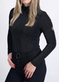 EquestrianClub Training Shirt XS / Black/Silver EquestrianClub- Sienna Turtleneck equestrian team apparel online tack store mobile tack store custom farm apparel custom show stable clothing equestrian lifestyle horse show clothing riding clothes EquestrianClub- Sienna Turtleneck horses equestrian tack store