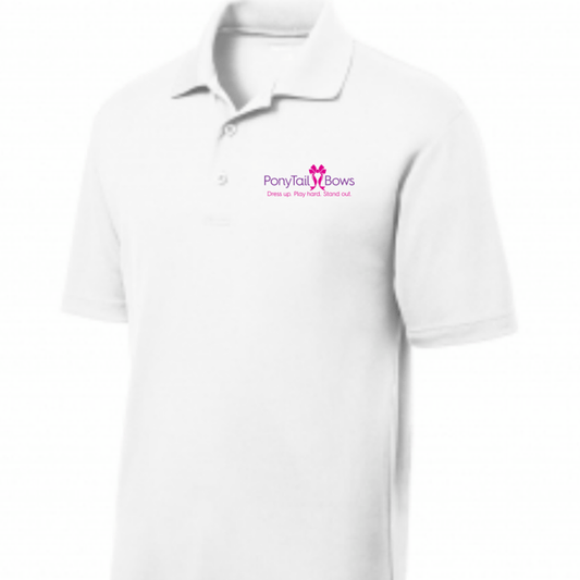 Ponytail Bows Online Polo Shirt PTB Custom Polo Shirts - YOUTH equestrian team apparel online tack store mobile tack store custom farm apparel custom show stable clothing equestrian lifestyle horse show clothing riding clothes PTB Custom Polo Shirts - YOUTH horses equestrian tack store