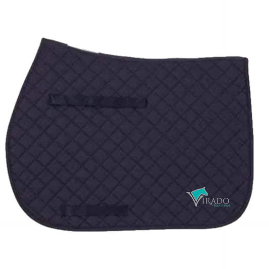 Equestrian Team Apparel Navy / Horse Virado Equestrian - Saddle Pad equestrian team apparel online tack store mobile tack store custom farm apparel custom show stable clothing equestrian lifestyle horse show clothing riding clothes Virado Equestrian - Saddle Pad horses equestrian tack store