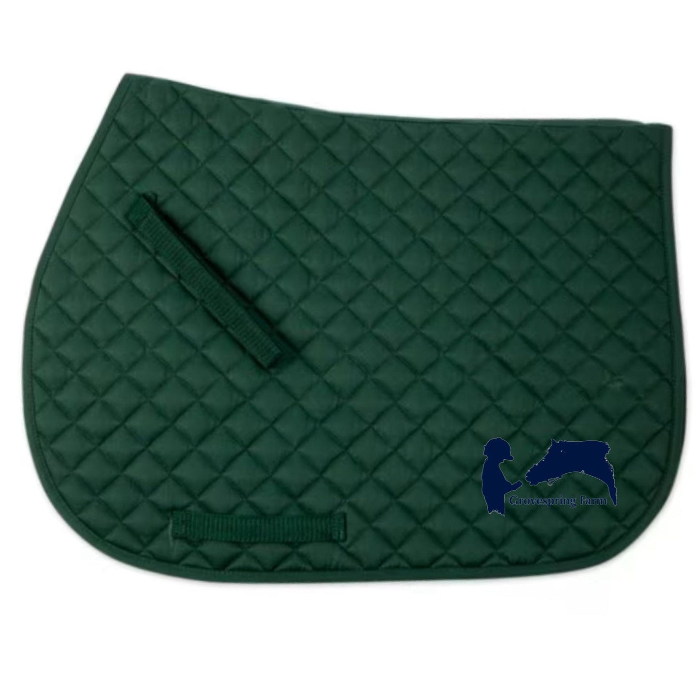 Equestrian Team Apparel Hunter Green / Horse Grovespring Farm- Saddle Pads equestrian team apparel online tack store mobile tack store custom farm apparel custom show stable clothing equestrian lifestyle horse show clothing riding clothes Grovespring Farm- Saddle Pads horses equestrian tack store