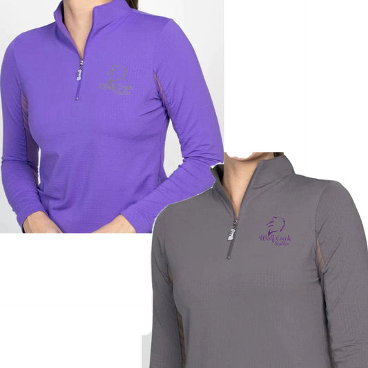 Equestrian Team Apparel Wolf Creek Stables Sun Shirt equestrian team apparel online tack store mobile tack store custom farm apparel custom show stable clothing equestrian lifestyle horse show clothing riding clothes Wolf Creek Stables Sun Shirt horses equestrian tack store