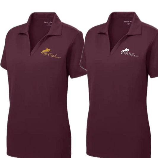 Equestrian Team Apparel Joyeux Show Stables Ladies Polo equestrian team apparel online tack store mobile tack store custom farm apparel custom show stable clothing equestrian lifestyle horse show clothing riding clothes horses equestrian tack store