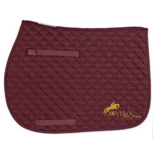 Equestrian Team Apparel Joyeux Show Stables Saddle Pad equestrian team apparel online tack store mobile tack store custom farm apparel custom show stable clothing equestrian lifestyle horse show clothing riding clothes horses equestrian tack store