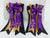PonyTail Bows 3" Tails PonyTail Bows- Purple Glitz Bits equestrian team apparel online tack store mobile tack store custom farm apparel custom show stable clothing equestrian lifestyle horse show clothing riding clothes PonyTail Bows | Equestrian Hair Accessories horses equestrian tack store