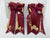 PonyTail Bows 3" Tails PonyTail Bows- Burgundy/Gold Bits equestrian team apparel online tack store mobile tack store custom farm apparel custom show stable clothing equestrian lifestyle horse show clothing riding clothes PonyTail Bows | Equestrian Hair Accessories horses equestrian tack store