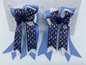 PonyTail Bows 3" Tails PonyTail Bows- Blue/White Whales equestrian team apparel online tack store mobile tack store custom farm apparel custom show stable clothing equestrian lifestyle horse show clothing riding clothes PonyTail Bows | Equestrian Hair Accessories horses equestrian tack store