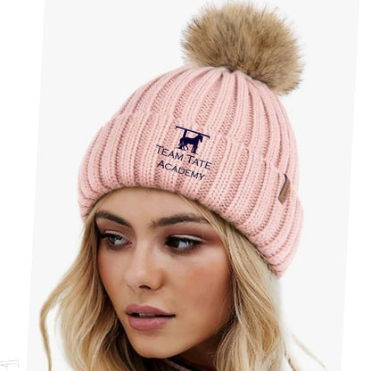 Equestrian Team Apparel custom hats Team Tate- PomPom Hat equestrian team apparel online tack store mobile tack store custom farm apparel custom show stable clothing equestrian lifestyle horse show clothing riding clothes Team Tate- PomPom Hat horses equestrian tack store