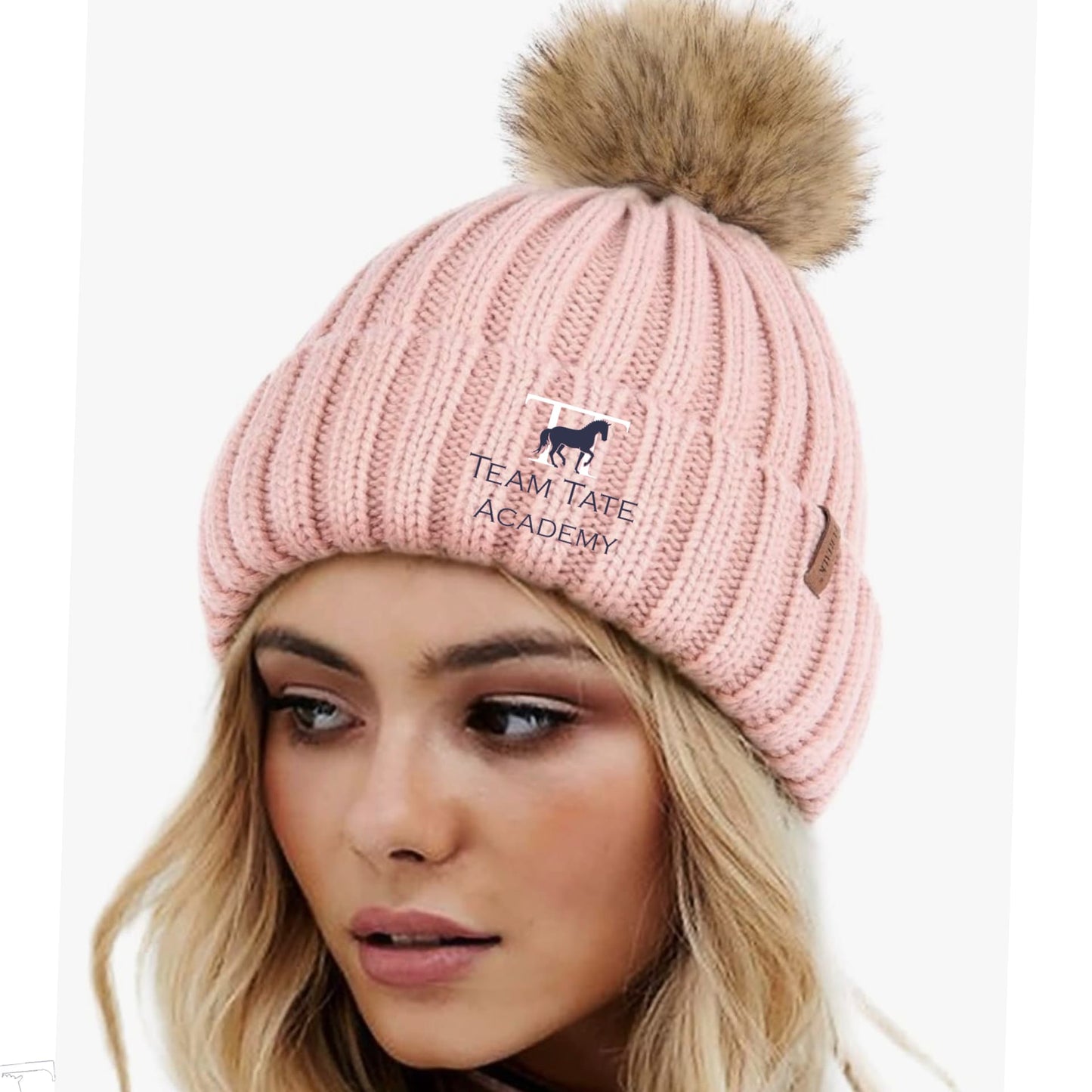Equestrian Team Apparel custom hats Team Tate- PomPom Hat equestrian team apparel online tack store mobile tack store custom farm apparel custom show stable clothing equestrian lifestyle horse show clothing riding clothes Team Tate- PomPom Hat horses equestrian tack store