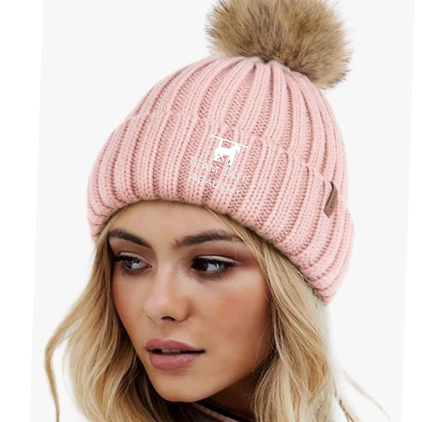 Equestrian Team Apparel custom hats Team Tate- PomPom Hat equestrian team apparel online tack store mobile tack store custom farm apparel custom show stable clothing equestrian lifestyle horse show clothing riding clothes Team Tate- PomPom Hat horses equestrian tack store