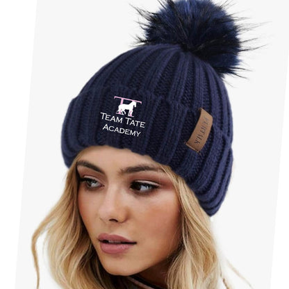 Equestrian Team Apparel custom hats Team Tate- PomPom Hat equestrian team apparel online tack store mobile tack store custom farm apparel custom show stable clothing equestrian lifestyle horse show clothing riding clothes Team Tate- PomPom Hat horses equestrian tack store