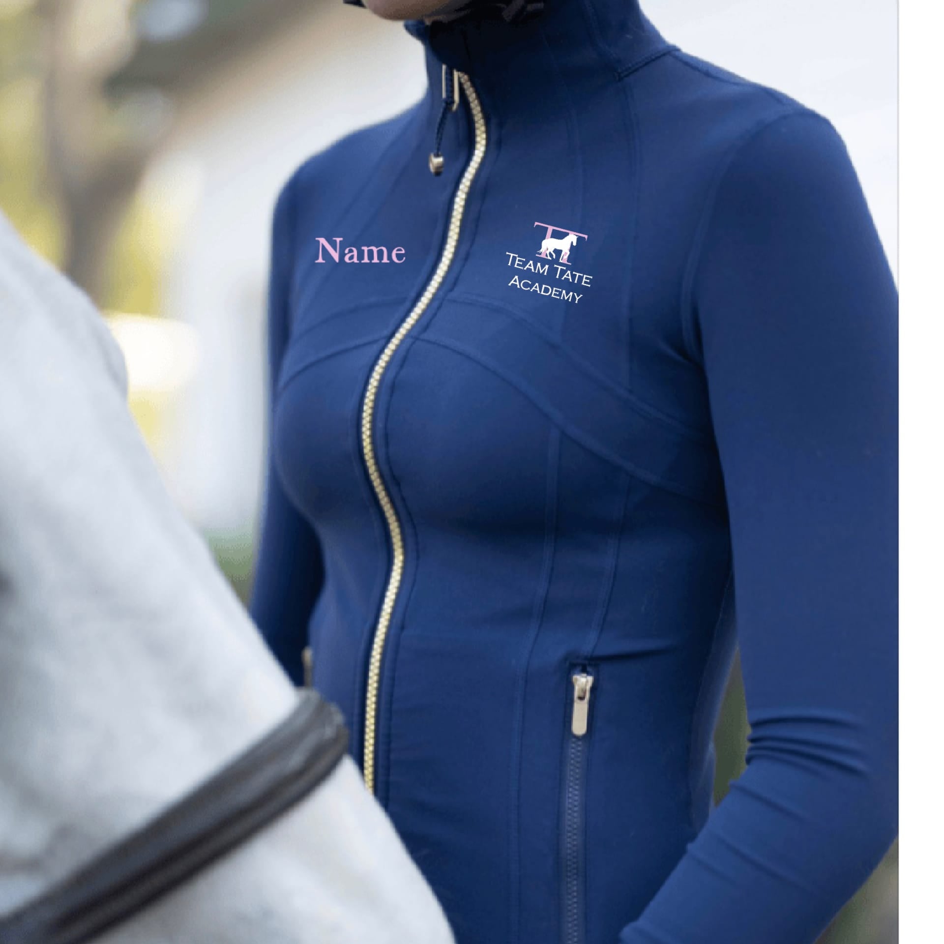 Equestrian Team Apparel Custom Team Jackets Team Tate- Barn Babe Zip-Up Jacket equestrian team apparel online tack store mobile tack store custom farm apparel custom show stable clothing equestrian lifestyle horse show clothing riding clothes Team Tate- Barn Babe Zip-Up Jacket horses equestrian tack store