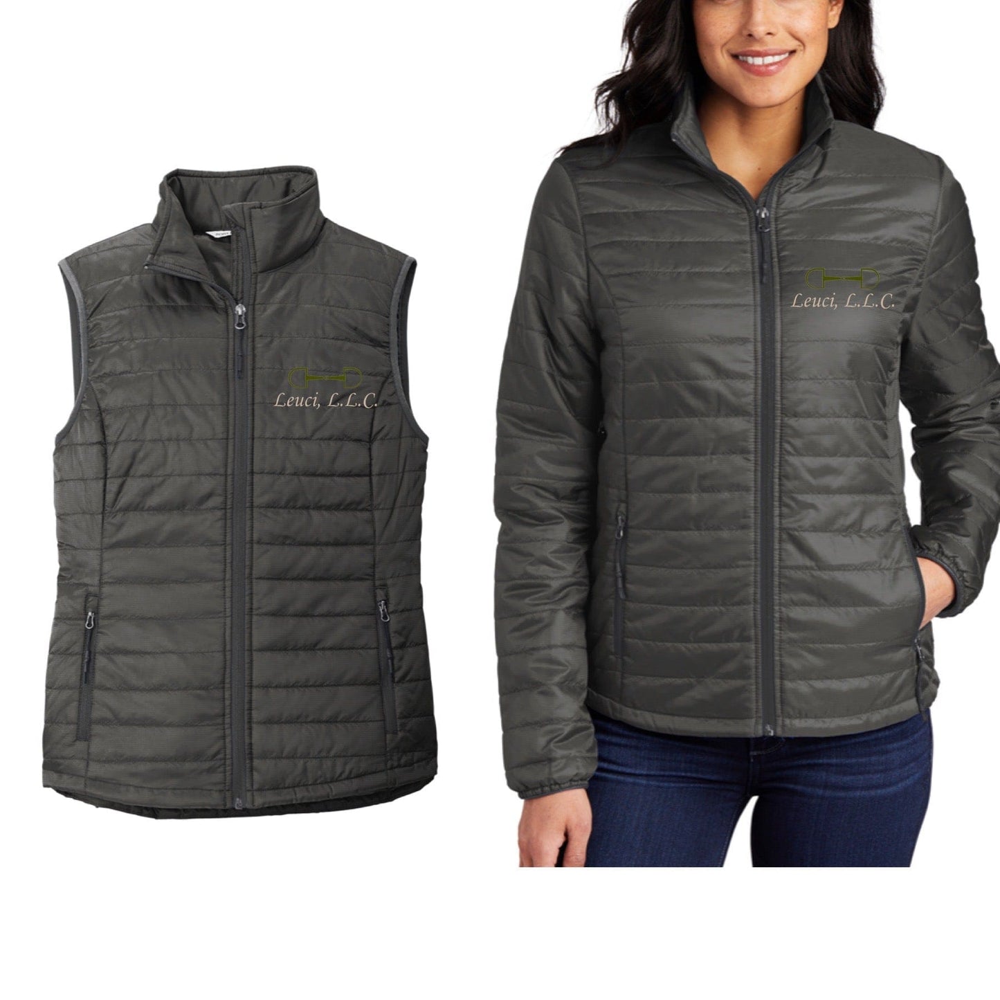 Equestrian Team Apparel Leuci, LLC Puffy Jacket and Vest equestrian team apparel online tack store mobile tack store custom farm apparel custom show stable clothing equestrian lifestyle horse show clothing riding clothes horses equestrian tack store