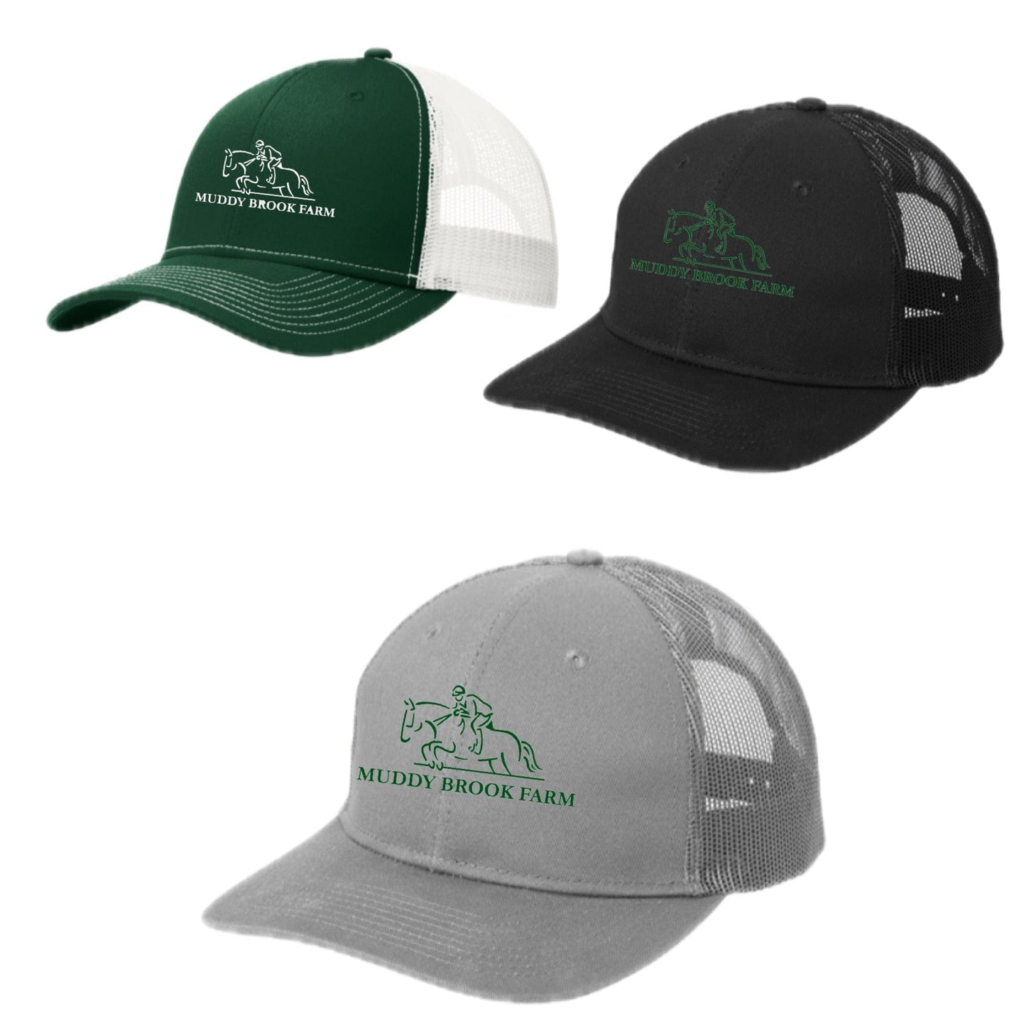 Equestrian Team Apparel Muddy Brook Farm- Trucker Cap equestrian team apparel online tack store mobile tack store custom farm apparel custom show stable clothing equestrian lifestyle horse show clothing riding clothes horses equestrian tack store