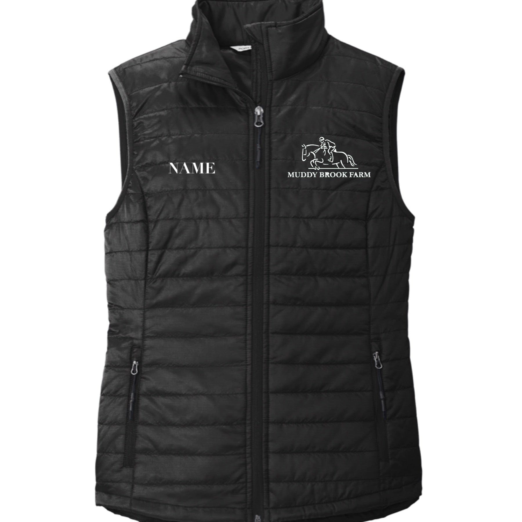 Equestrian Team Apparel Muddy Brook Farm- Puffy Vest equestrian team apparel online tack store mobile tack store custom farm apparel custom show stable clothing equestrian lifestyle horse show clothing riding clothes horses equestrian tack store