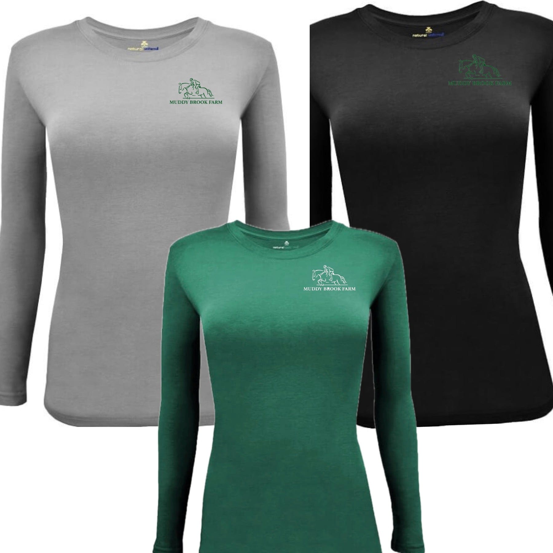 Equestrian Team Apparel Muddy Brook Farm- Tee Shirt Adult Ladies equestrian team apparel online tack store mobile tack store custom farm apparel custom show stable clothing equestrian lifestyle horse show clothing riding clothes horses equestrian tack store