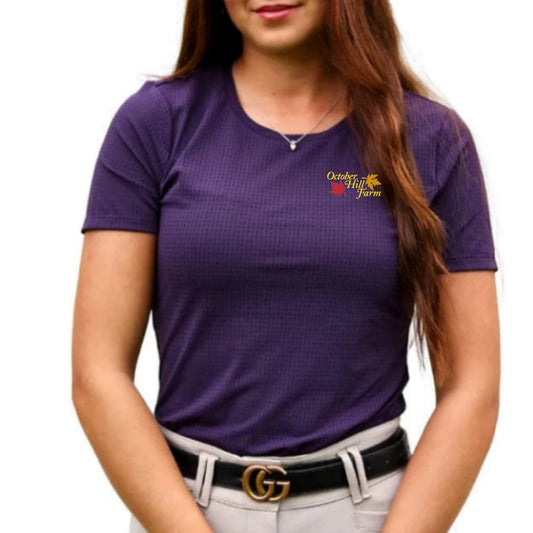 Equisite Elements of Style clothing October Hill Farm - Hallie Perforated Tee Shirt equestrian team apparel online tack store mobile tack store custom farm apparel custom show stable clothing equestrian lifestyle horse show clothing riding clothes October Hill Farm - Hallie Perforated Tee Shirt horses equestrian tack store