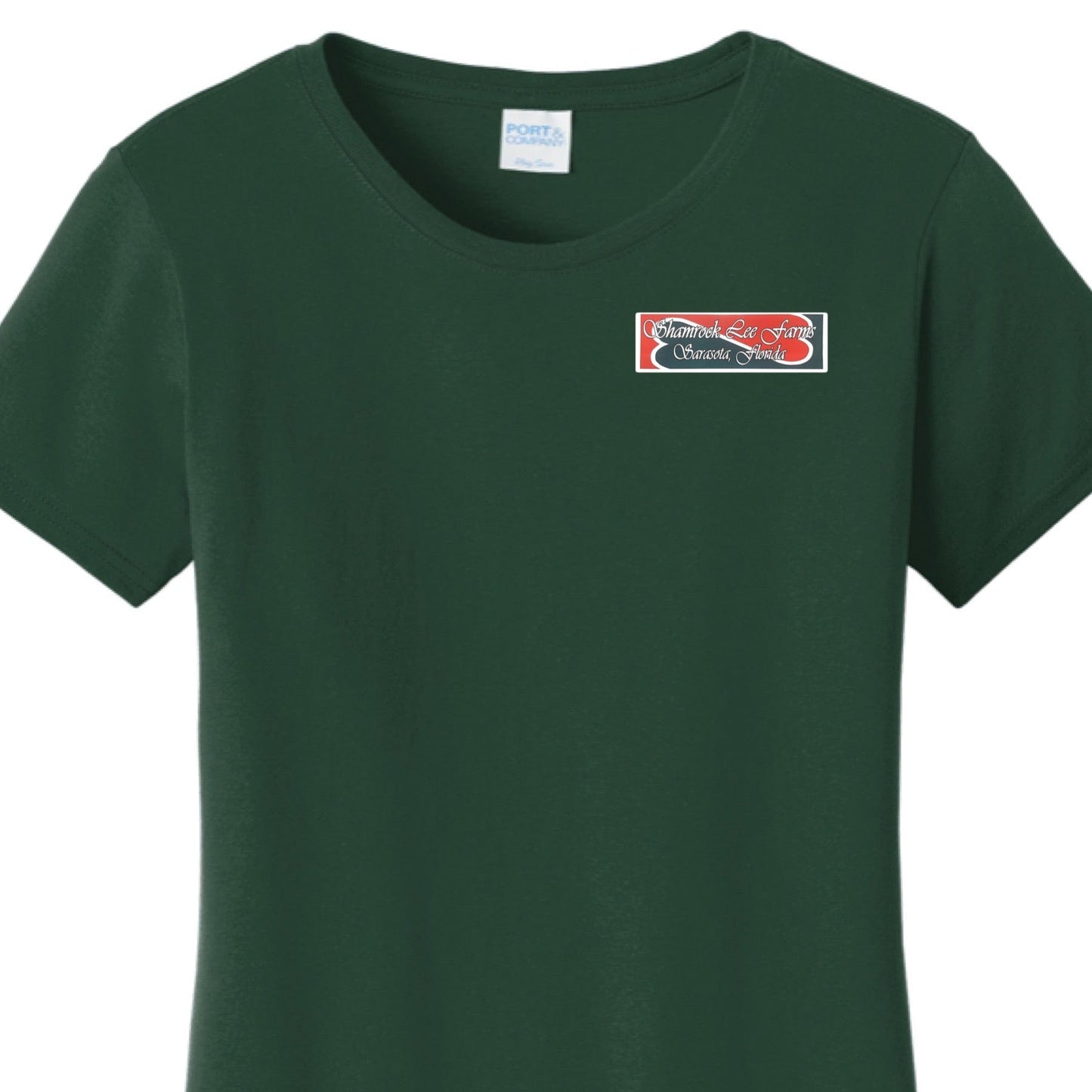 Equestrian Team Apparel Green / XS / Ladies Shamrock Lee Farm Tee Shirt equestrian team apparel online tack store mobile tack store custom farm apparel custom show stable clothing equestrian lifestyle horse show clothing riding clothes horses equestrian tack store