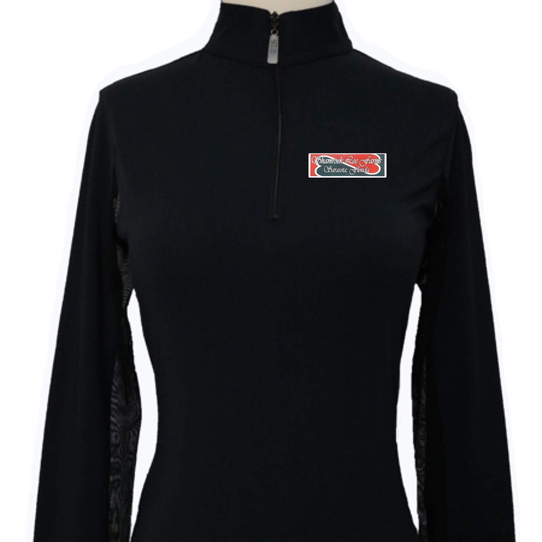 Equestrian Team Apparel Black / XS / Ladies Shamrock Lee Farm Sun Shirt equestrian team apparel online tack store mobile tack store custom farm apparel custom show stable clothing equestrian lifestyle horse show clothing riding clothes horses equestrian tack store