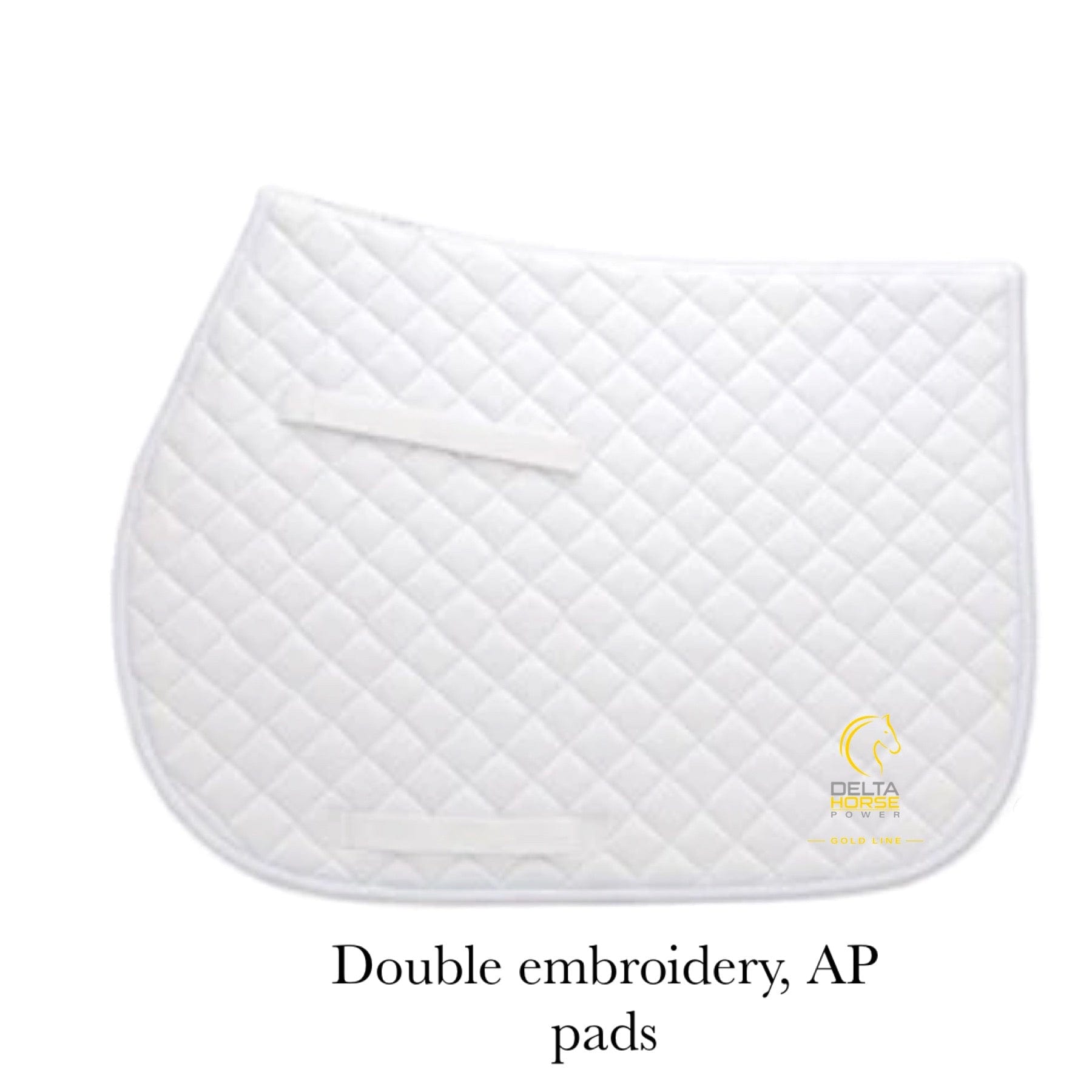 Equestrian Team Apparel White Delta Horse Power Saddle Pad equestrian team apparel online tack store mobile tack store custom farm apparel custom show stable clothing equestrian lifestyle horse show clothing riding clothes horses equestrian tack store