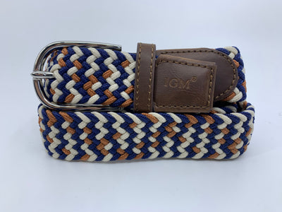 Rather Lucky Belts Royal Blue Mix Rather Lucky- Braided Belt XS Youth equestrian team apparel online tack store mobile tack store custom farm apparel custom show stable clothing equestrian lifestyle horse show clothing riding clothes horses equestrian tack store