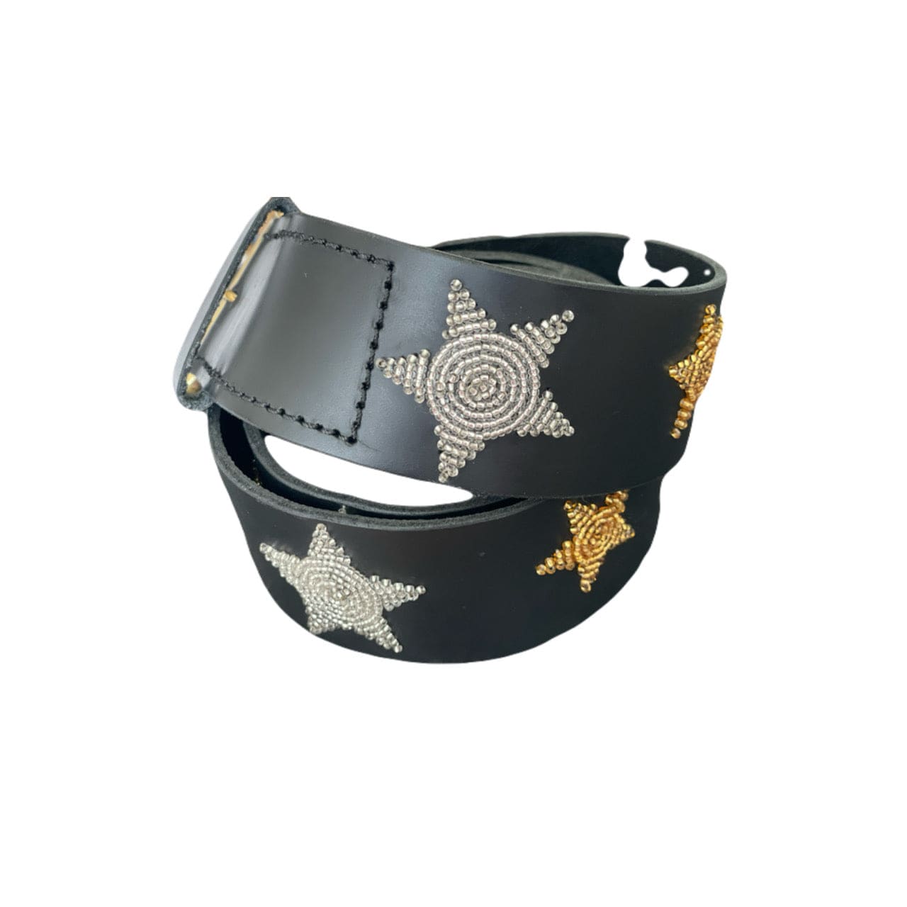 Equestrian Team Apparel Silver/Gold / XXS Belt- 1.75" Beaded (Star) equestrian team apparel online tack store mobile tack store custom farm apparel custom show stable clothing equestrian lifestyle horse show clothing riding clothes horses equestrian tack store