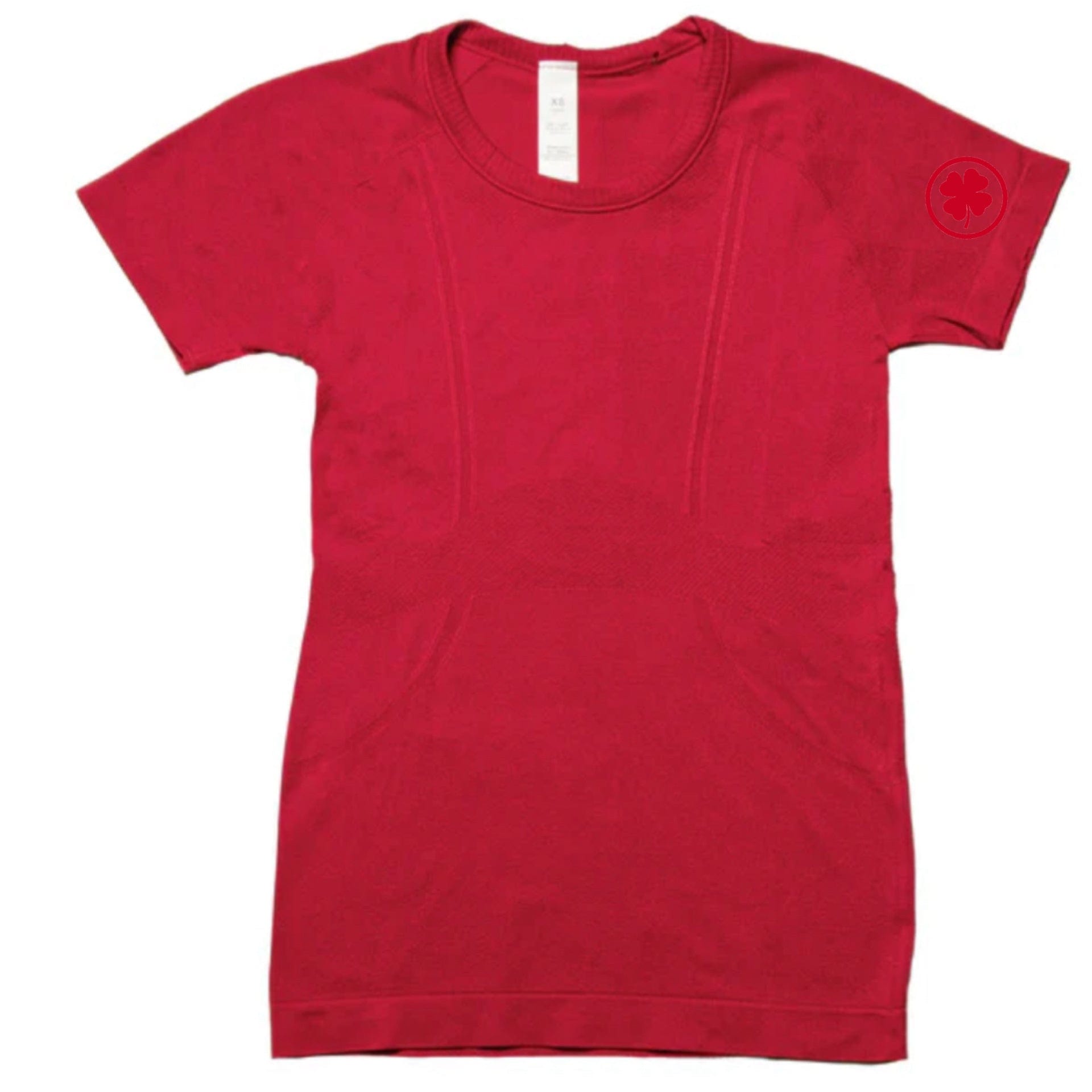 Rather Lucky top XS / Cherry Red Rather Lucky- Tech Shirt Short Sleeve equestrian team apparel online tack store mobile tack store custom farm apparel custom show stable clothing equestrian lifestyle horse show clothing riding clothes Rather Lucky- Tech Shirt Short Sleeve horses equestrian tack store