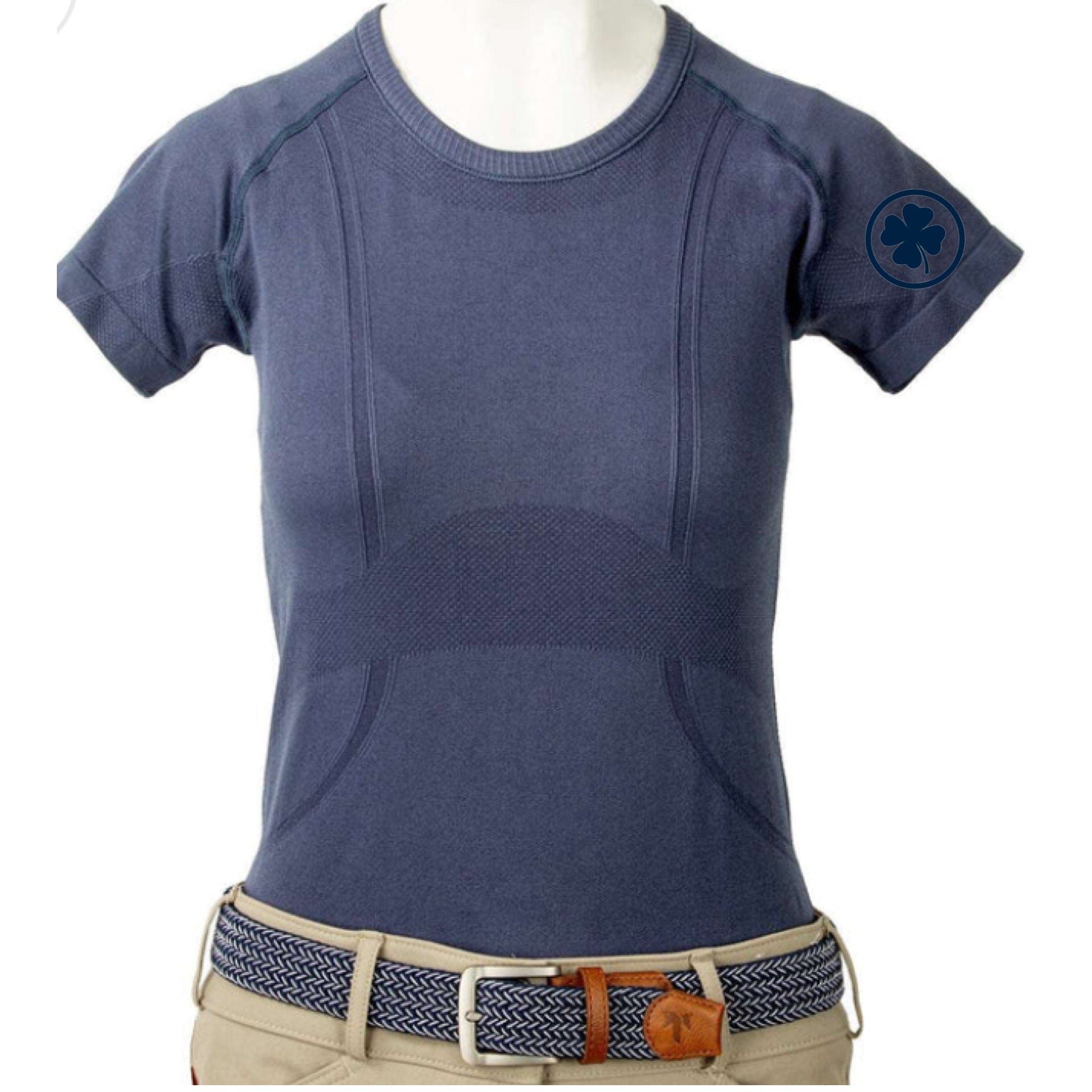 Rather Lucky top XS / Marine Rather Lucky- Tech Shirt Short Sleeve equestrian team apparel online tack store mobile tack store custom farm apparel custom show stable clothing equestrian lifestyle horse show clothing riding clothes Rather Lucky- Tech Shirt Short Sleeve horses equestrian tack store