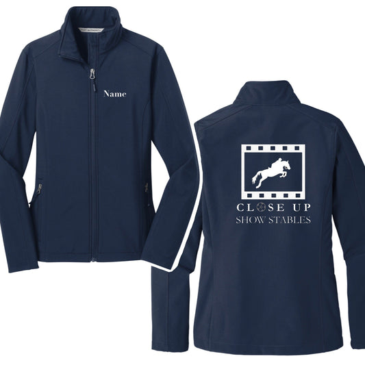 Equestrian Team Apparel Close Up Show Stables Shell Jacket equestrian team apparel online tack store mobile tack store custom farm apparel custom show stable clothing equestrian lifestyle horse show clothing riding clothes horses equestrian tack store