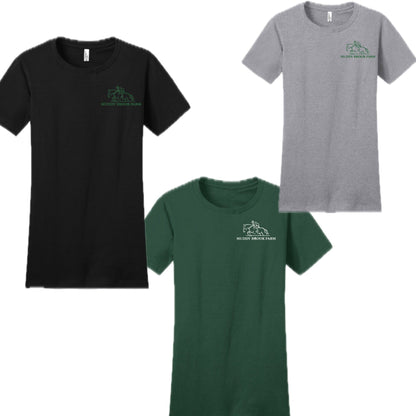 Equestrian Team Apparel Muddy Brook Farm- Tee Shirt Adult Ladies equestrian team apparel online tack store mobile tack store custom farm apparel custom show stable clothing equestrian lifestyle horse show clothing riding clothes horses equestrian tack store