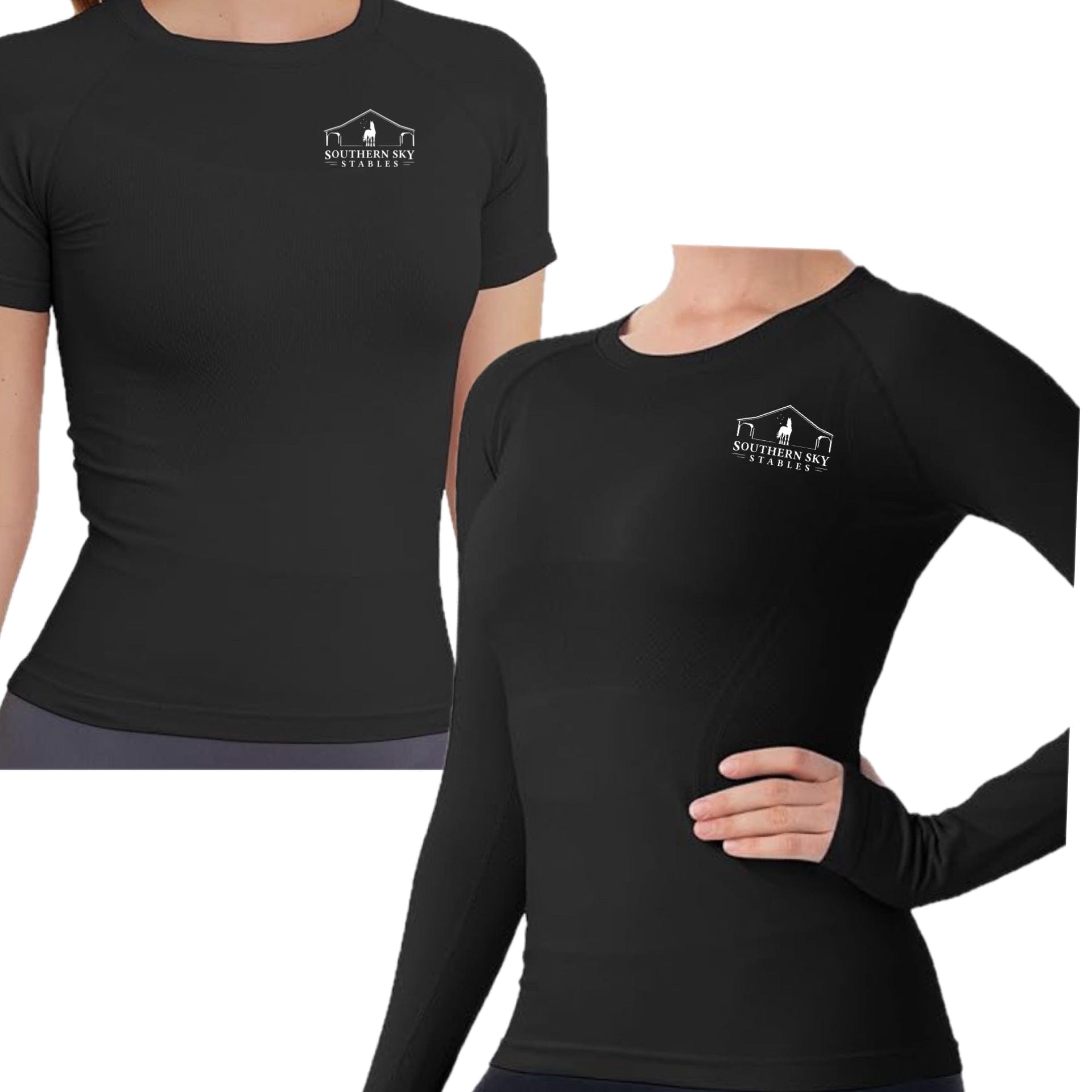 Equestrian Team Apparel Southern Sky Stables - Tech Tops equestrian team apparel online tack store mobile tack store custom farm apparel custom show stable clothing equestrian lifestyle horse show clothing riding clothes Southern Sky Stables - Tech Tops horses equestrian tack store