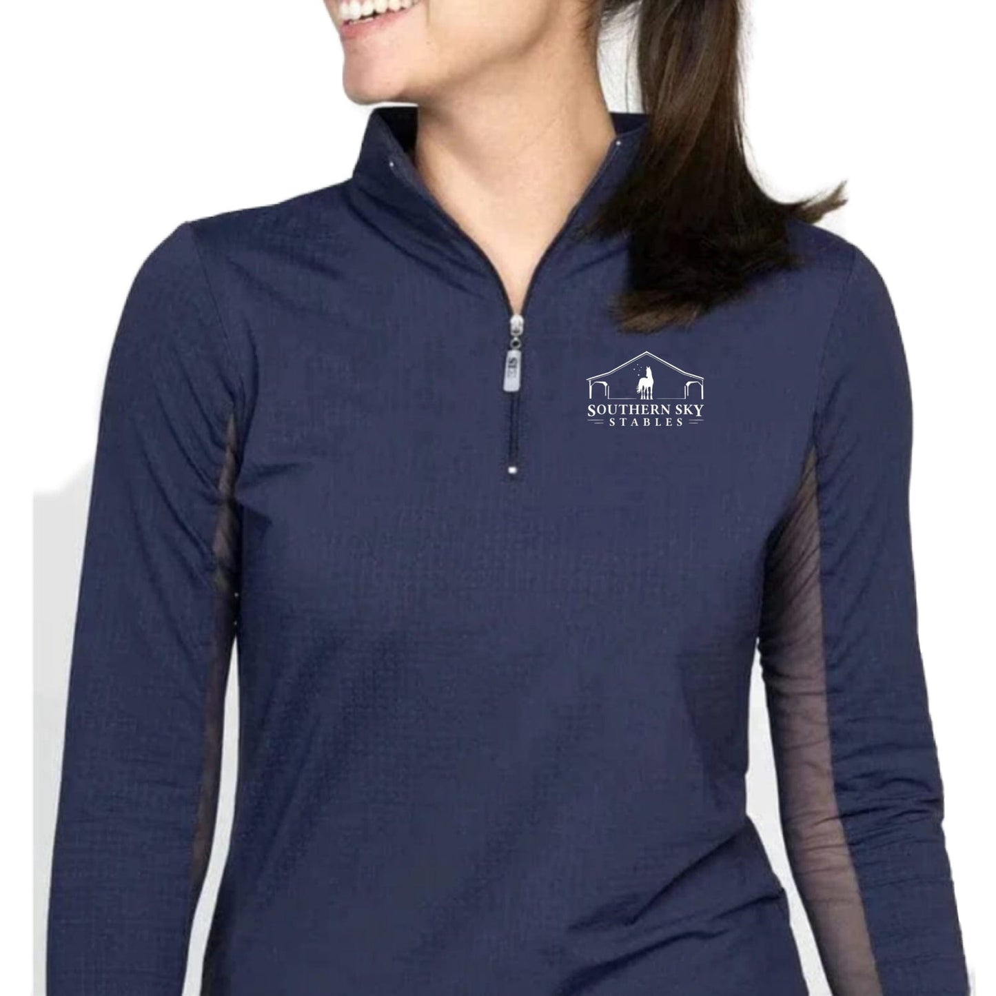 Equestrian Team Apparel Southern Sky Stables - Sun Shirts equestrian team apparel online tack store mobile tack store custom farm apparel custom show stable clothing equestrian lifestyle horse show clothing riding clothes Southern Sky Stables - Sun Shirts horses equestrian tack store