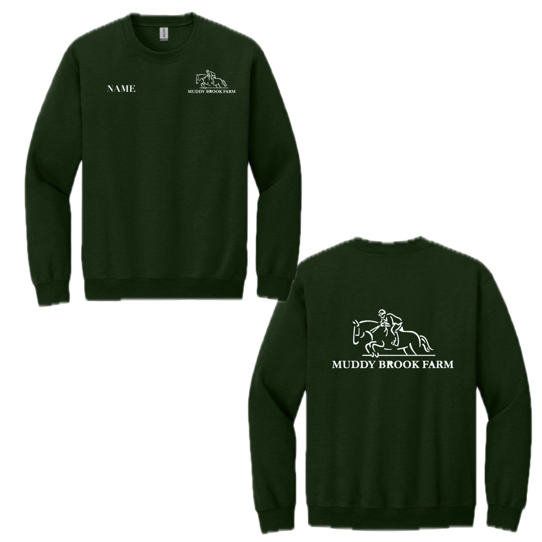 Equestrian Team Apparel Muddy Brook Farm- Sweatshirt equestrian team apparel online tack store mobile tack store custom farm apparel custom show stable clothing equestrian lifestyle horse show clothing riding clothes horses equestrian tack store