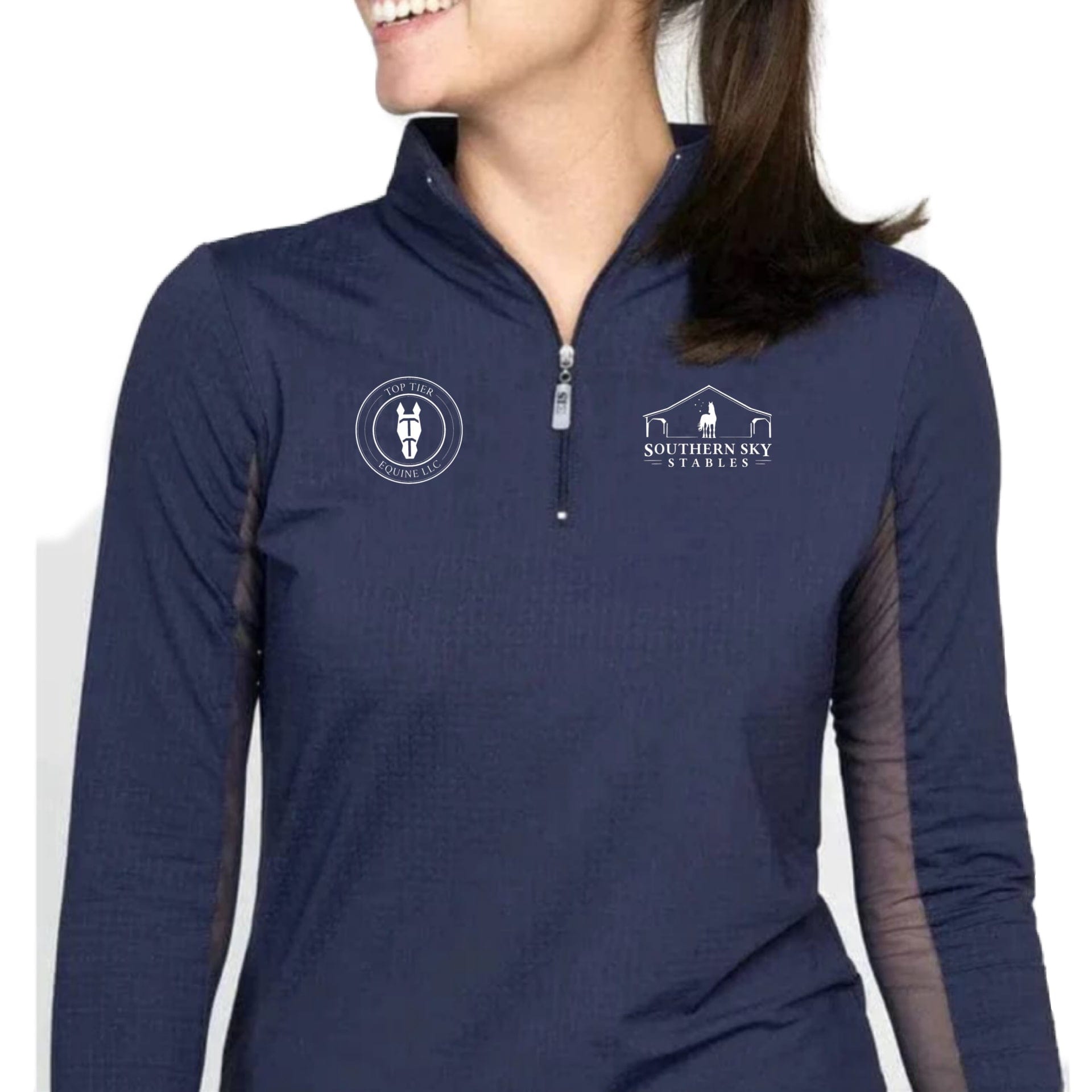 Equestrian Team Apparel Southern Sky Stables - Sun Shirts equestrian team apparel online tack store mobile tack store custom farm apparel custom show stable clothing equestrian lifestyle horse show clothing riding clothes Southern Sky Stables - Sun Shirts horses equestrian tack store