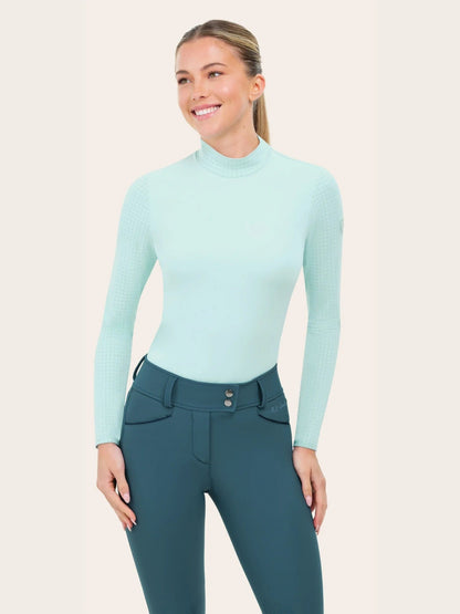 RJ Classics Sunshirt XXS / Ice Mist RJ Classics- Jemma Mock Neck Shirt equestrian team apparel online tack store mobile tack store custom farm apparel custom show stable clothing equestrian lifestyle horse show clothing riding clothes RJ Classics- Jemma Mock Neck Shirt horses equestrian tack store