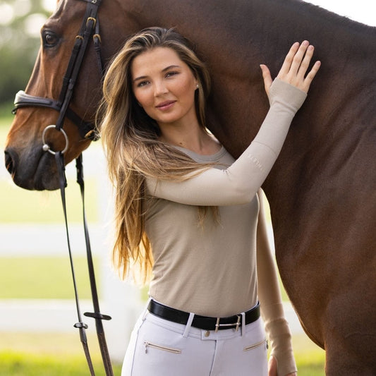 TKEQ Women's Casual Shirt TKEQ- Kennedy Seamless Long Sleeve Shirt 2.0 (Cairo) equestrian team apparel online tack store mobile tack store custom farm apparel custom show stable clothing equestrian lifestyle horse show clothing riding clothes TKEQ- Kennedy Seamless Long Sleeve Shirt 2.0 (Cairo) horses equestrian tack store