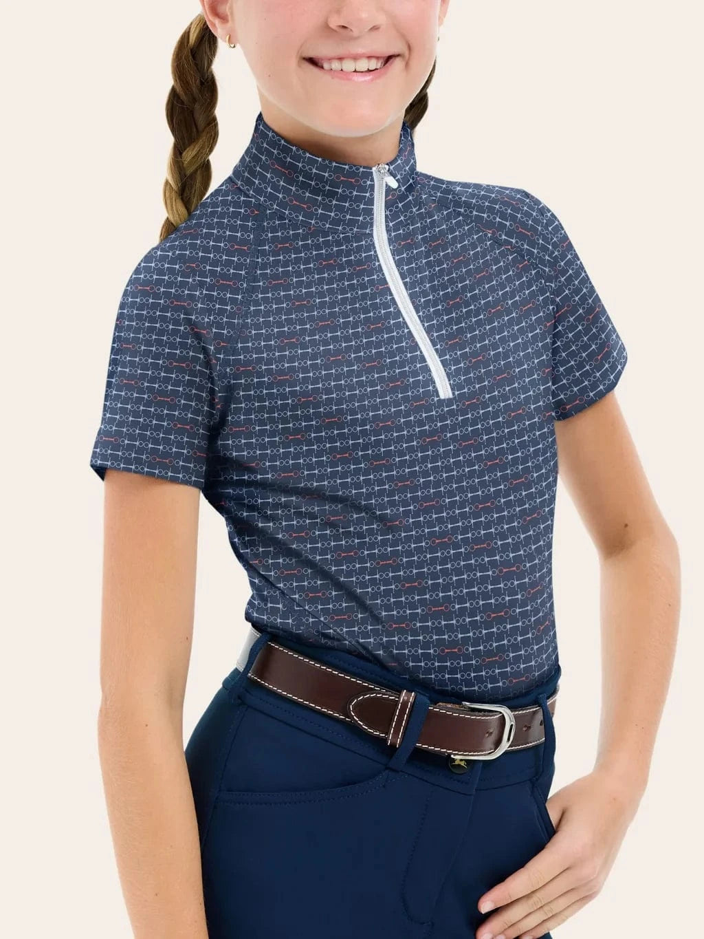 RJ Classics Training Shirt XS / Summer Snaffle RJ Classics- Lucy Jr 1/4 Zip equestrian team apparel online tack store mobile tack store custom farm apparel custom show stable clothing equestrian lifestyle horse show clothing riding clothes RJ Classics- Lucy Jr 1/4 Zip horses equestrian tack store