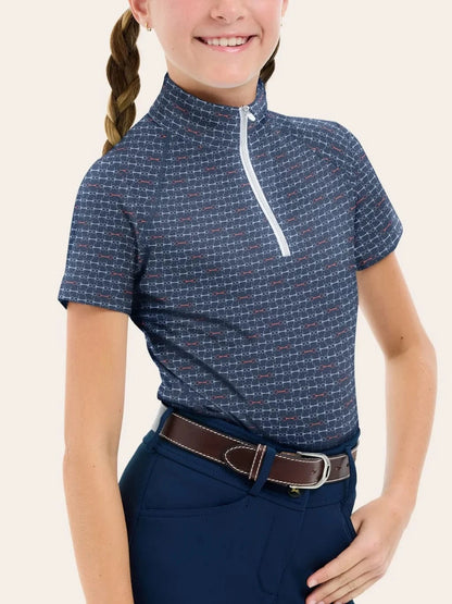 RJ Classics Training Shirt XS / Summer Snaffle RJ Classics- Lucy Jr 1/4 Zip equestrian team apparel online tack store mobile tack store custom farm apparel custom show stable clothing equestrian lifestyle horse show clothing riding clothes RJ Classics- Lucy Jr 1/4 Zip horses equestrian tack store