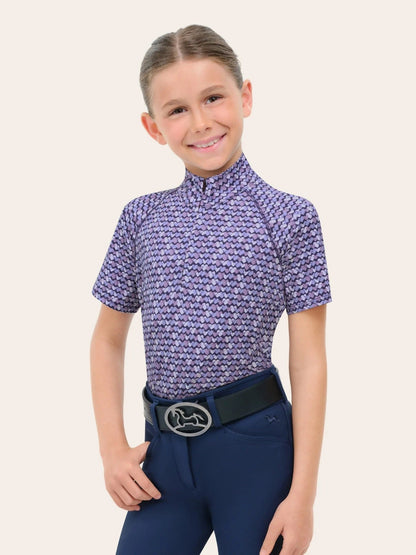 RJ Classics Training Shirt XS / Hearts (Purple) RJ Classics- Lucy Jr 1/4 Zip equestrian team apparel online tack store mobile tack store custom farm apparel custom show stable clothing equestrian lifestyle horse show clothing riding clothes RJ Classics- Lucy Jr 1/4 Zip horses equestrian tack store