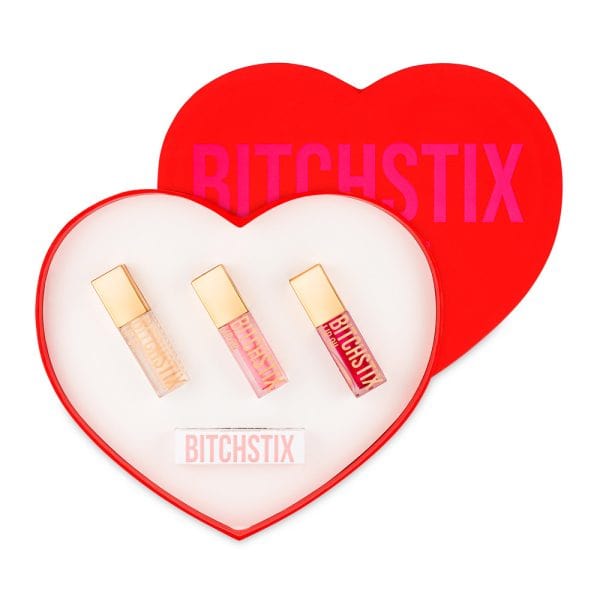 BitchStix Personal Care Bitchstix- Heart Gift Box Lip Oil equestrian team apparel online tack store mobile tack store custom farm apparel custom show stable clothing equestrian lifestyle horse show clothing riding clothes Bitchstix Lip Balm at Equestrian Team Apparel horses equestrian tack store